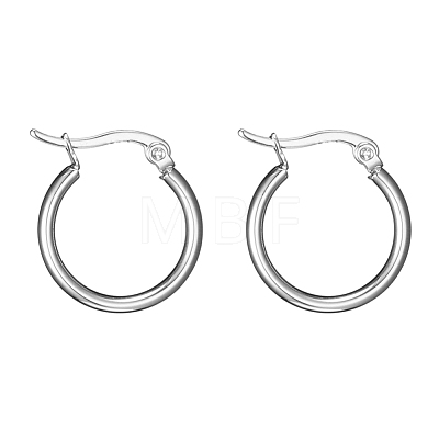304 Stainless Steel Hoop Earrings EJEW-F105-11P-1