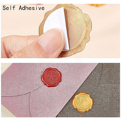 CRASPIRE Adhesive Wax Seal Stickers DIY-CP0009-53A-19-1