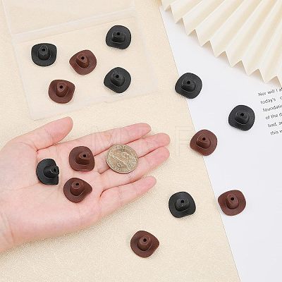 16Pcs 2 Colors Silicone Beads SIL-CA0001-40-1