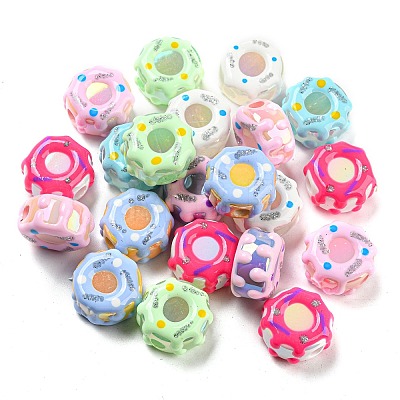 Enamel Acrylic Beads MACR-K341-07-1