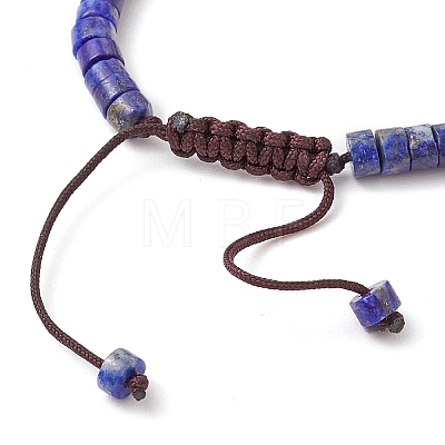 Natural Lapis Lazuli Braided Bead Bracelets BJEW-JB11114-02-1