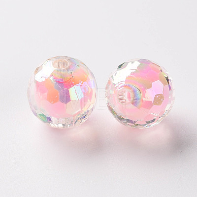 Transparent Acrylic Beads TACR-S152-14B-A01-1