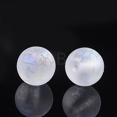 Electroplate Glass Beads EGLA-S178-03I-1