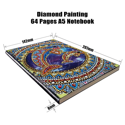 Fish DIY Diamond Painting Notebook Kits PW-WG8D6DD-01-1