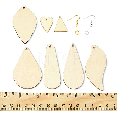 DIY Unfinished Blank Earring Making Kit DIY-FS0004-10-1