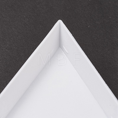 Polypropylene(PP) Triangle Nail Art Rhinestone Sorting Trays DIY Decals MRMJ-G003-02-1