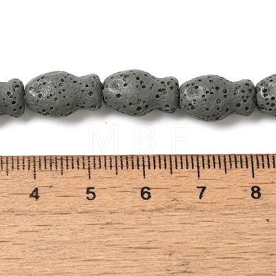 Natural Lava Rock Beads Strands G-U007-01A-1