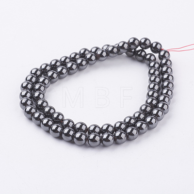 Magnetic Synthetic Hematite Beads Strand G-K228-A-1