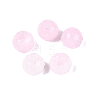 Natural White Jade European Beads G-Q607-01A-17-1