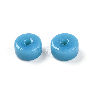 Opaque Solid Color Glass Beads GLAA-N007-6x3mm-A03-1