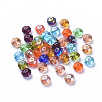 Electroplate Czech Glass Beads LAMP-D180-02-1