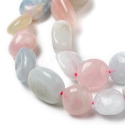 Natural Morganite Beads Strands G-O186-B-03-1