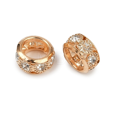Brass Rhinestone Beads KK-U071-02B-01KCG-1