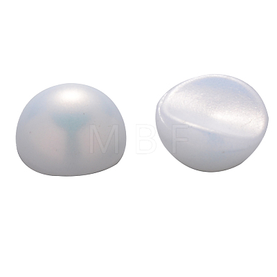 ABS Plastic Imitation Pearl Cabochons MRMJ-Q092-8mm-C01-1
