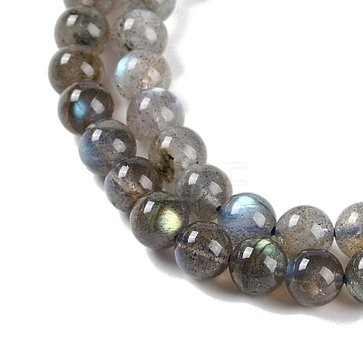 Grade AA Natural Gemstone Labradorite Round Beads Strands G-E251-33-6mm-01-1