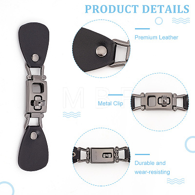 PU Imitation Leather Sew on Toggle Buckles FIND-WH0116-85B-1