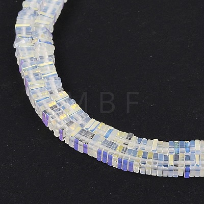 Electroplate Glass Beads Strands GLAA-B023-01A-15-1