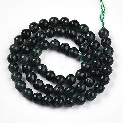 Natural Green Kyanite Beads Strands G-T140-6mm-07-1