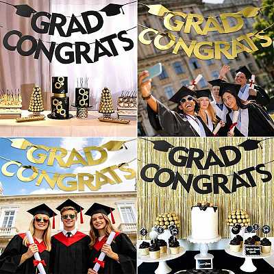 Word Congrats Grad Paper Hanging Banner TH-FZC50F9-01A-1