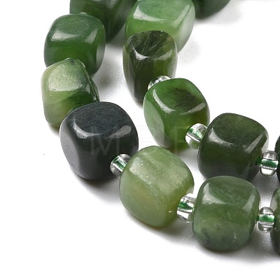 Natural Green Jasper Beads Strands G-K323-03-1