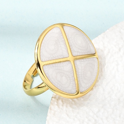 304 Stainless Steel Enamel Cuff Open Rings SA-CBA369F-04G-04-1