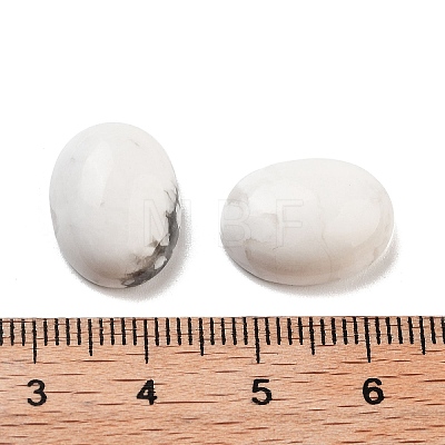 Natural Howlite Cabochons G-G145-01B-36-1