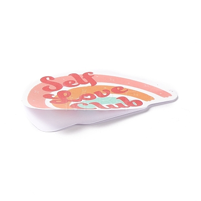 Self Love Club Theme Waterproof Self Adhesive Paper Stickers DIY-F108-11-1