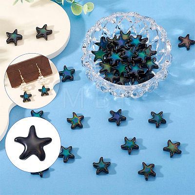 50Pcs Glass Beads GLAA-SC0003-45-1