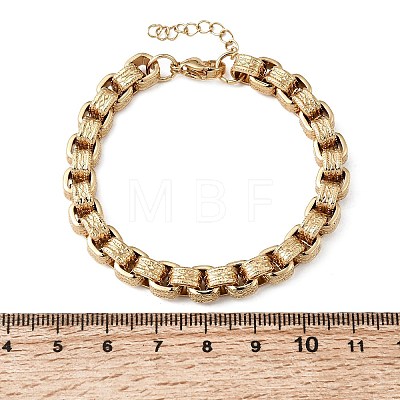 304 Stainless Steel Box Chains Bracelets for Women BJEW-P399-02G-1