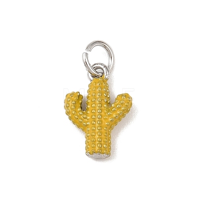 Brass Enamel Pendants KK-P339-22P-01-1