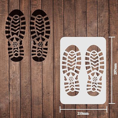 Large Plastic Reusable Drawing Painting Stencils Templates DIY-WH0202-111-1