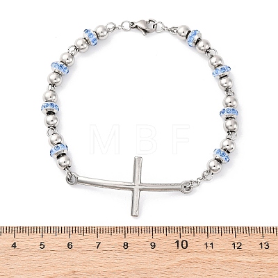 201 Stainless Steel Link Chain Bracelets BJEW-A032-02P-03-1