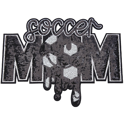 Sports Theme Sequin Embroidery Iron on/Sew on Patches PATC-GF0001-94A-1