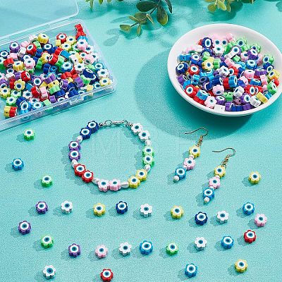 SUPERFINDINGS 320Pcs 8 Colors  Handmade Polymer Clay Beads CLAY-FH0001-17-1