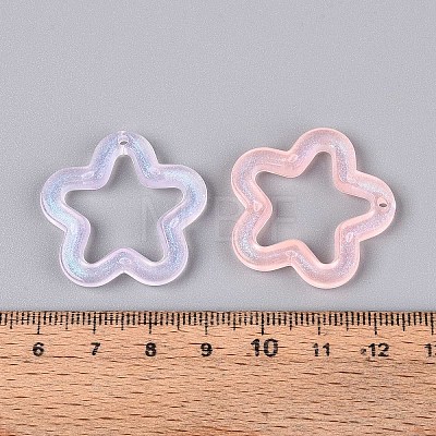 Transparent Luminous Acrylic Pendants TACR-T007-12-1