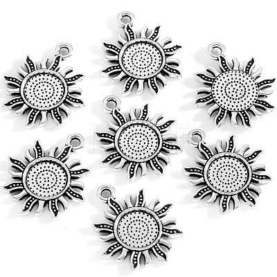 Alloy Pendant Cabochon Settings PALLOY-N183-04AS-1