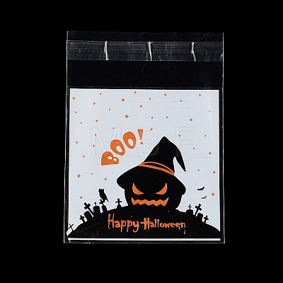 Halloween Theme Plastic Bakeware Bag OPP-Q004-01J-1