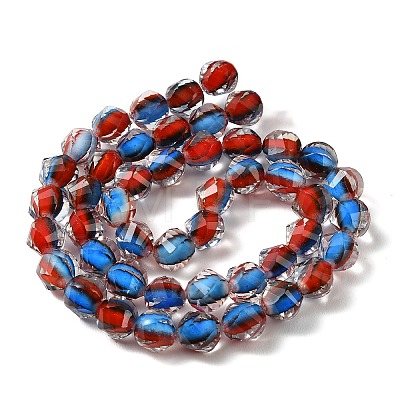 Two Tone Resin Beads Strands GLAA-T035-02B-1