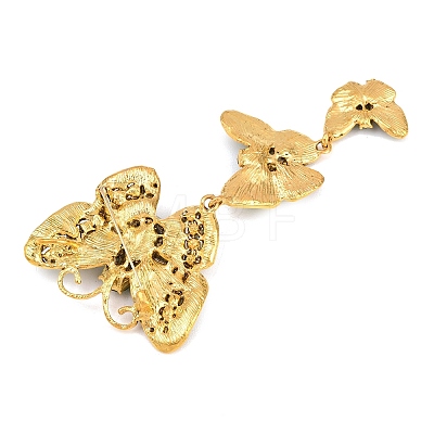Alloy Rhinestone Lapel Pin Brooches JEWB-B042-03A-1