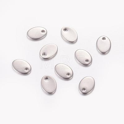 Tarnish Resistant 201 Stainless Steel Stamping Blank Tag Pendants STAS-Q064-1