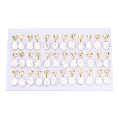 Natural Pearl Dangle Stud Earrings PEAR-N022-A01-1