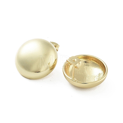 Blank Flat Round Brass Stud Earrings EJEW-Q811-07G-1