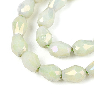 Anti-Tarnish Electroplate Glass Beads Strands X-GLAA-T025-13A-04-1