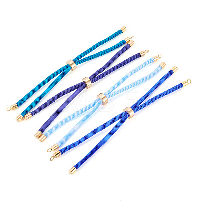 4Pcs 4 Colors Polyester Cord Bracelet Making MAK-TA0001-42-1