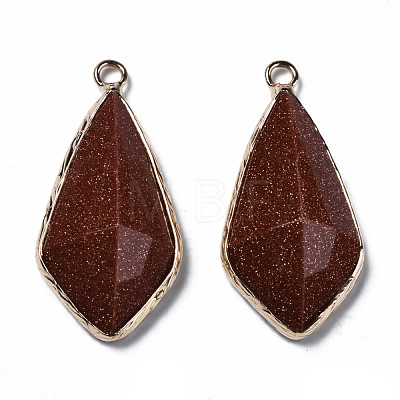 Synthetic Goldstone Charms G-Q998-029E-1