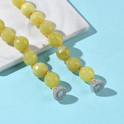 Faceted Round Natural Mixed Gemstone Beaded Necklaces G-H355-06P-1