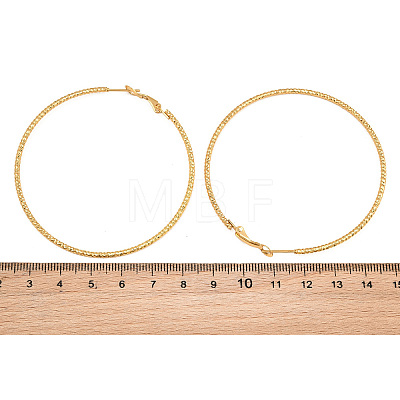 304 Stainless Steel Big Hoop Earrings with 316 Surgical Stainless Steel Pins for Women SA-CBAB549-01G-1
