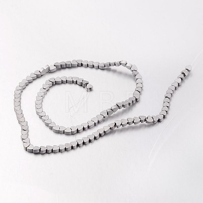 Electroplate Non-magnetic Synthetic Hematite Beads Strands G-F300-23A-F01-1