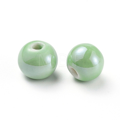 Handmade Porcelain Beads PORC-D001-10mm-09-1