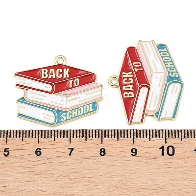 Alloy Enamel Pendants ENAM-L055-01G-01-1